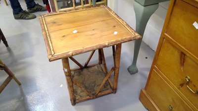 Lot 26 - Victorian bamboo occasional table height 55cm...