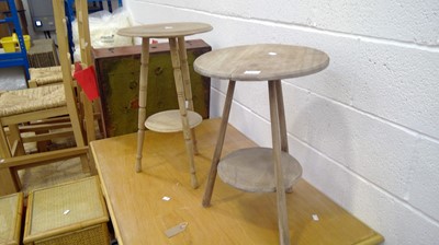 Lot 27 - Pine two tier table height 56cm width 38.5cm,...