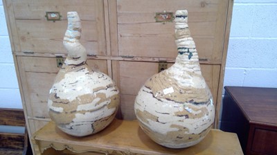 Lot 43 - A pair of ceramic vases