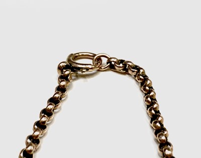 Lot 233 - A 9ct gold belcher link chain 6gm