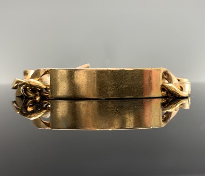 Lot 436 - A 9ct gold identity bracelet 75.4gm