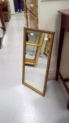 Lot 64 - Framed wall hanging mirror. Height 61cm width...