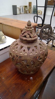 Lot 66 - Ceramic garden vase