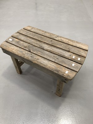 Lot 103 - Low garden table, height 49cm width 88cm depth...