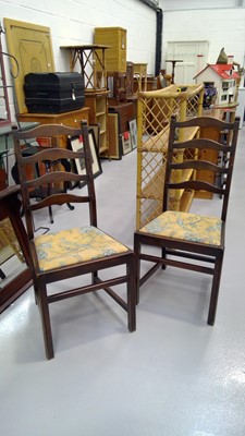 Lot 67 - A pair of Ercol Old Colonial ladder back chairs.