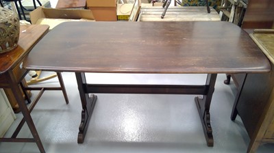 Lot 68 - Oak dining table, possible makers mark. Height...