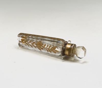 Lot 155 - An enamelled continental glass scent bottle...