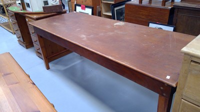 Lot 82 - Table/work bench. Height 74.5cm, length...