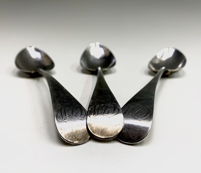 Lot 209 - Three silver spoons.
