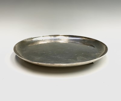 Lot 305 - A stylish plain silver tray by Barnard on...