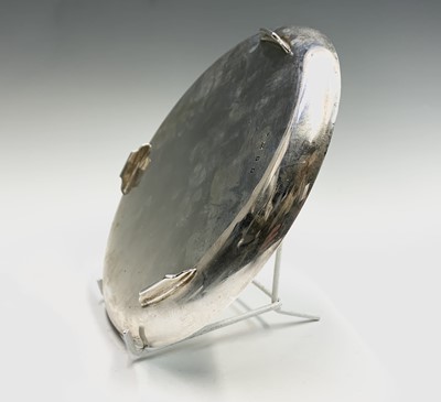 Lot 305 - A stylish plain silver tray by Barnard on...