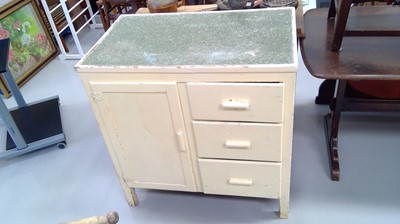 Lot 135 - Vintage kitchen cupboard, height 86.5cm width...