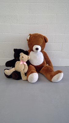 Lot 143 - Huge teddy bear and two others.
