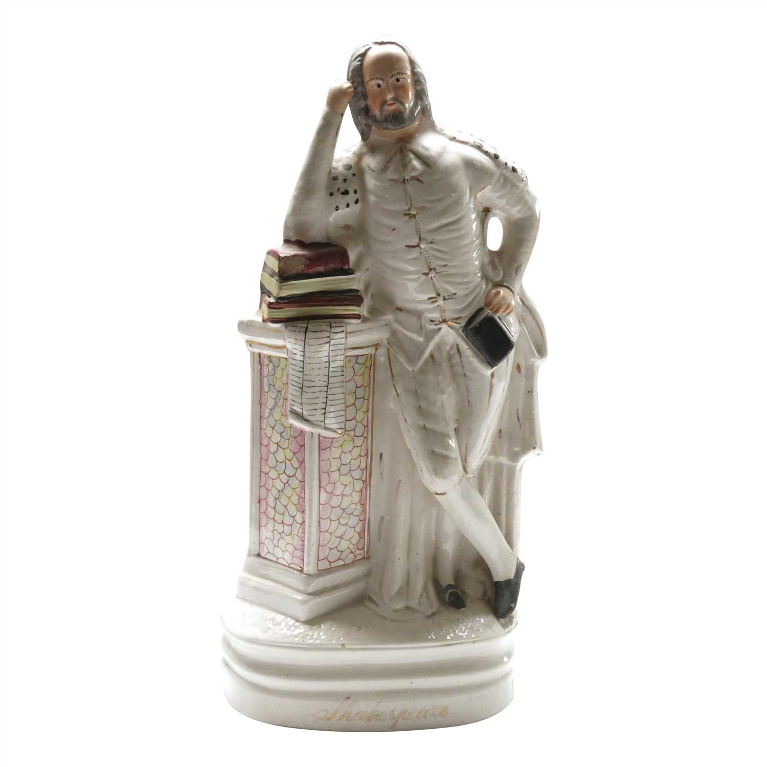 Lot 907 - A Victorian large Staffordshire figure...