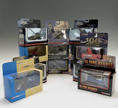 Lot 716 - Corgi Diecast Aeroplanes & Helicopters - A box...