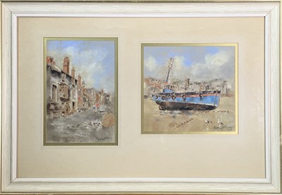 Lot 198 - Margaret MERRY Loe Tide St Ives 19x20cm And a...