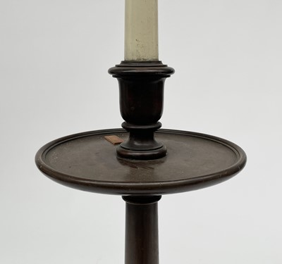 Lot 3072 - A mahogany standard lamp, 1920s, in the style...
