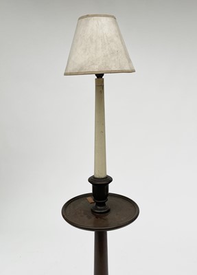 Lot 3072 - A mahogany standard lamp, 1920s, in the style...