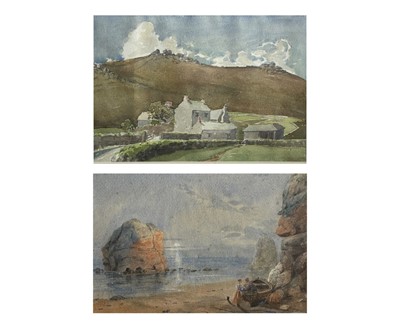 Lot 1506 - Edward WIGLEY (XX) 'Porthmear Farm with Carn...