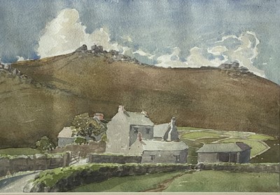 Lot 1506 - Edward WIGLEY (XX) 'Porthmear Farm with Carn...