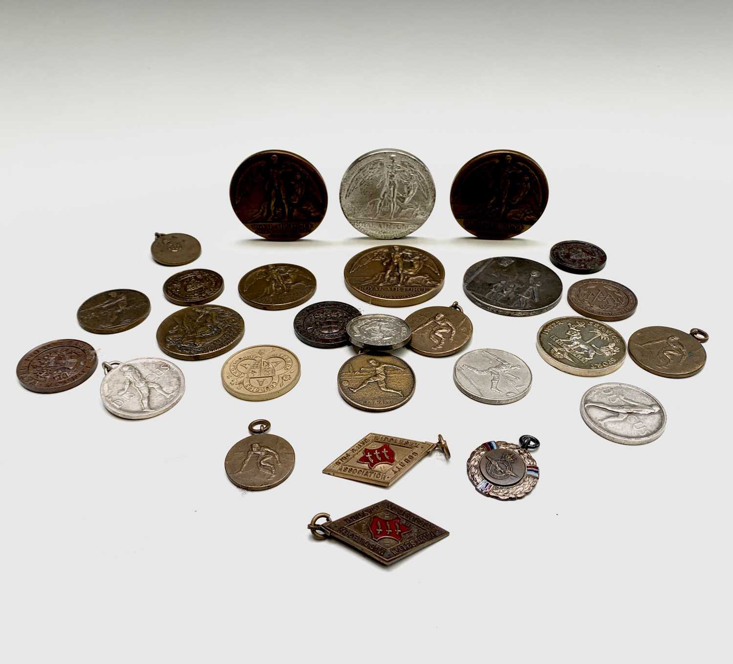 Lot 204 - Sports Prize Medals - Approx. 25 bronze and...