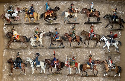 Lot 742 - Cavalry Through The Ages - A box containing 18...