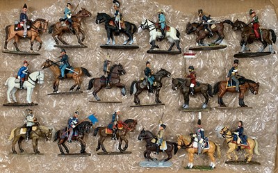 Lot 743 - Cavalry Through The Ages - A box containing 18...