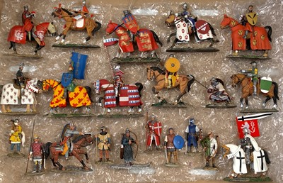 Lot 746 - Medieval Warriors - A box containing 12...