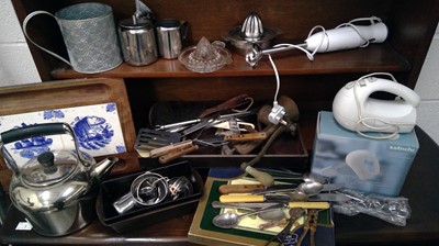 Lot 158 - Kitchenalia, etc in two boxes.