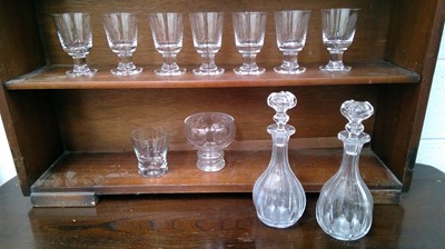 Lot 167 - Seven crystal glasses, crystal tumblers,...