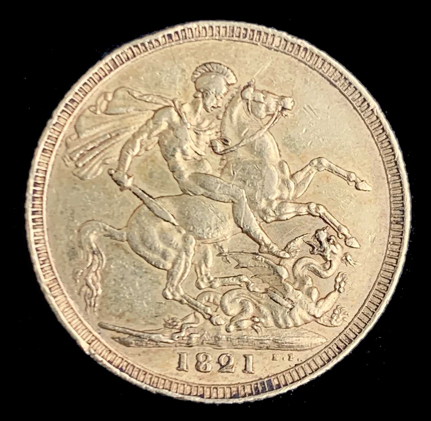 Lot 29 - G.B. George IV Gold Sovereign - A scarce 1821...