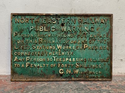 Lot 416 - Railwayana: North Eastern Railway (Pre 1923) -...