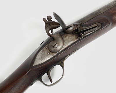 Lot 1036 - An Indian flintlock musket, probably late 19th...