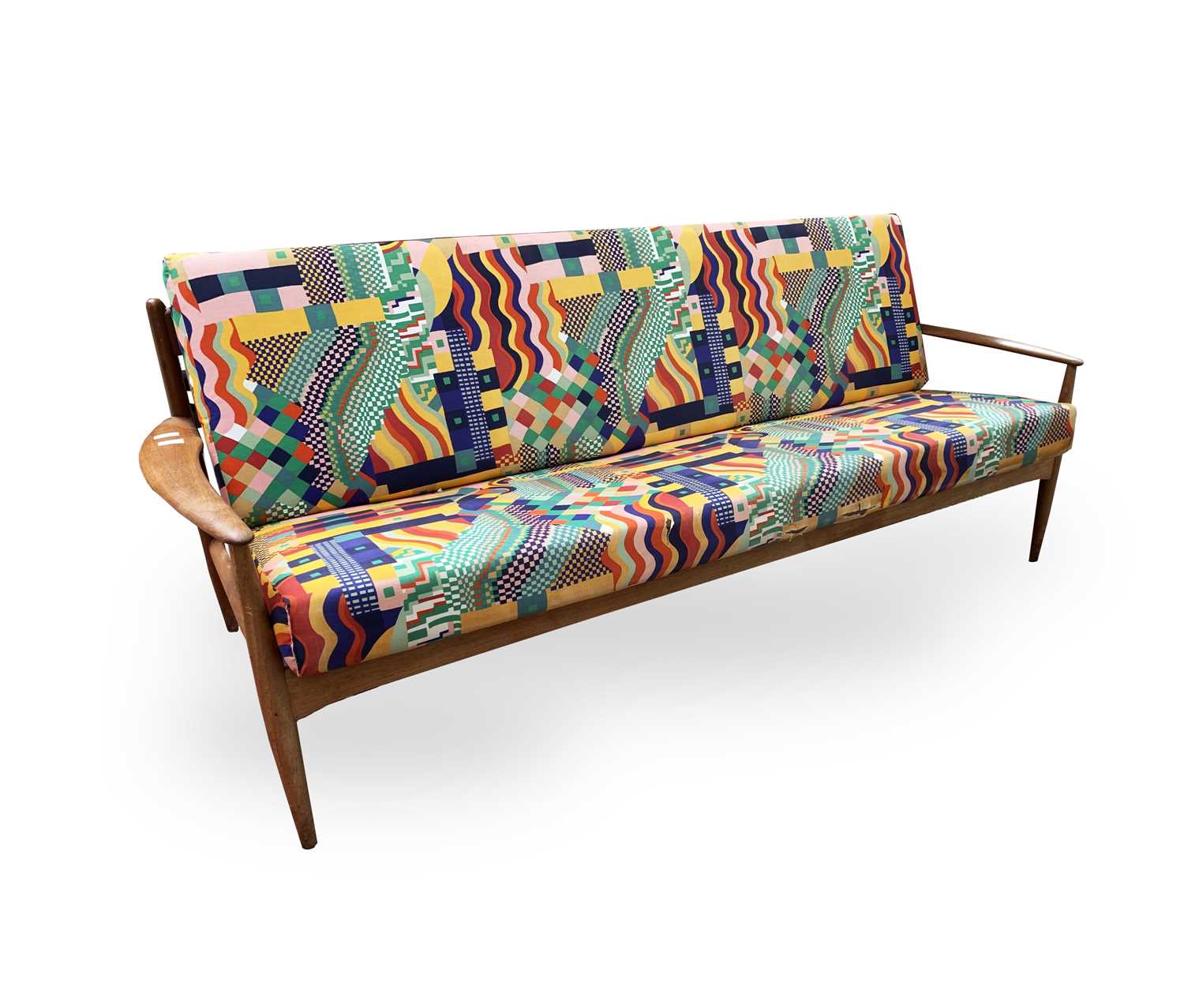 Lot 3037 - A mid-century France & Son Danish sofa, with...