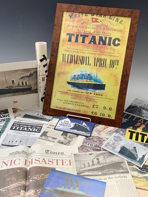 Lot 824 - Titanic Sinking 1912 Interest - Modern...