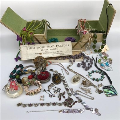 Lot 2620 - A silver Edwardian hatpin stand together with...