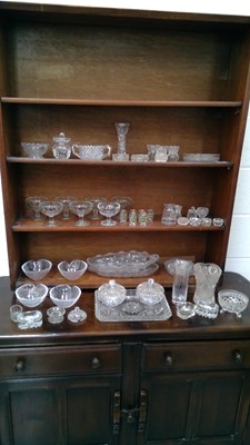 Lot 170 - Trifle dishes, with other pressed and cut...