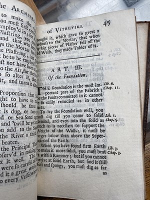 Lot 1316 - VITRUVIUS. 'An Abridgment of the Architecture.....