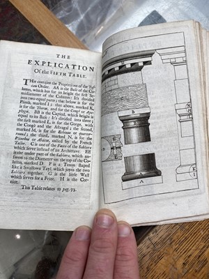 Lot 1316 - VITRUVIUS. 'An Abridgment of the Architecture.....