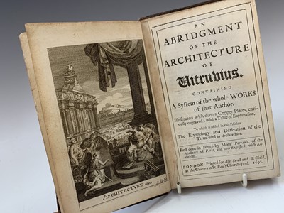 Lot 1316 - VITRUVIUS. 'An Abridgment of the Architecture.....