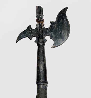 Lot 2 - A halberd, in medieval style, possibly used...