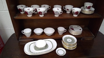 Lot 188 - Colclough part tea-service, and a Spode...