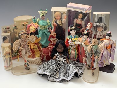 Lot 757 - Costume Dolls: A large box containing approx....