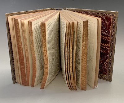 Lot 1330 - BIBLE. 'The Miniature Quarto Bible'. Mauve...
