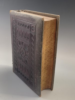 Lot 1330 - BIBLE. 'The Miniature Quarto Bible'. Mauve...