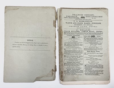 Lot 1235 - 'Parochial History of the County of Cornwall'....