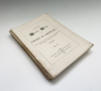 Lot 1235 - 'Parochial History of the County of Cornwall'....
