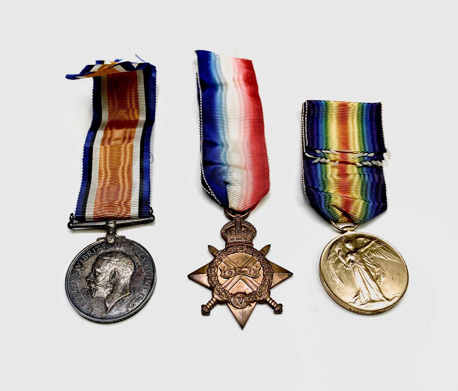 Lot 220 - World War I 1914-15 Medals Trio - The trio...