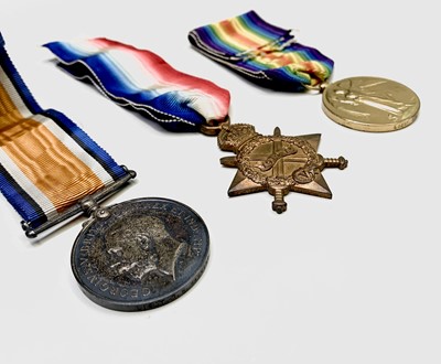 Lot 220 - World War I 1914-15 Medals Trio - The trio...