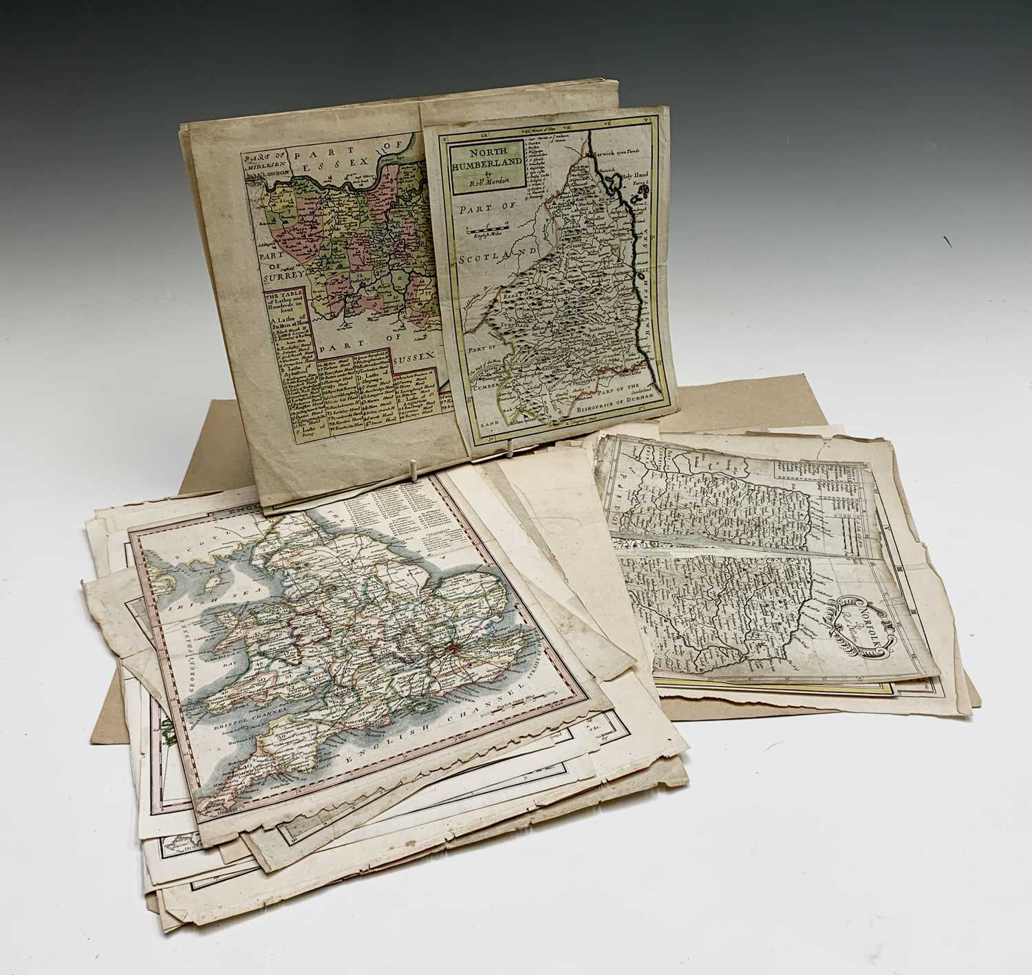 Lot 1233 - MAPS. A mixture of 30 small format maps